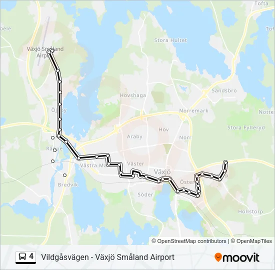 4 Bus Line Map