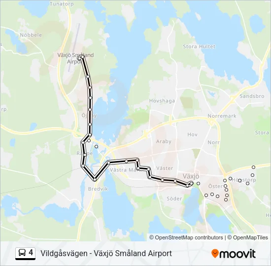 4 Bus Line Map