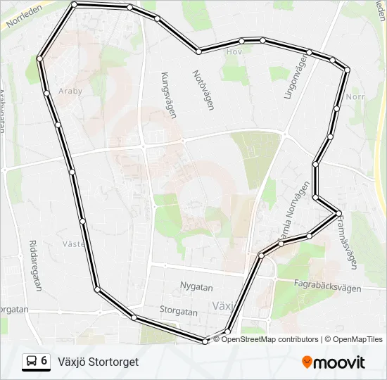 6 Bus Line Map