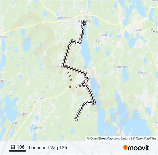 106 Bus Line Map