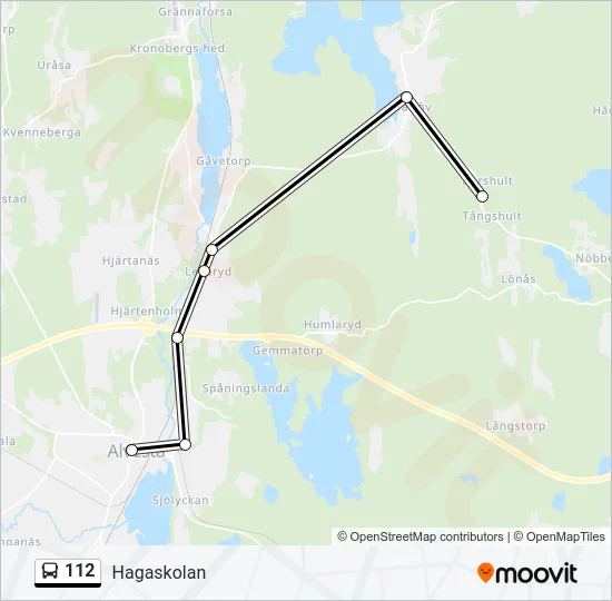 112 Bus Line Map