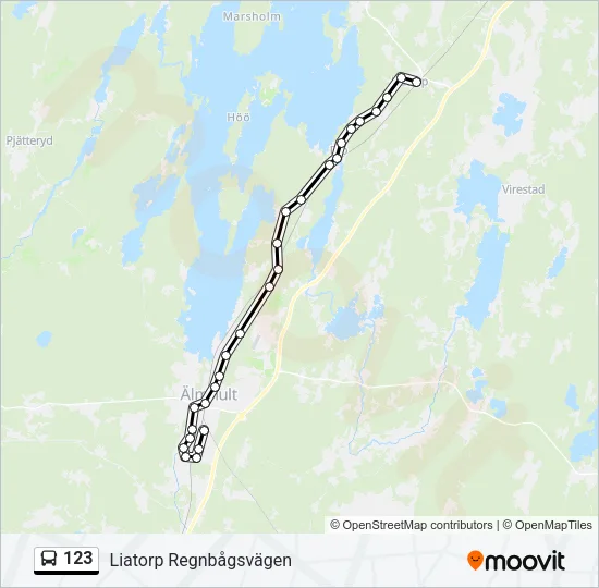 123 Bus Line Map