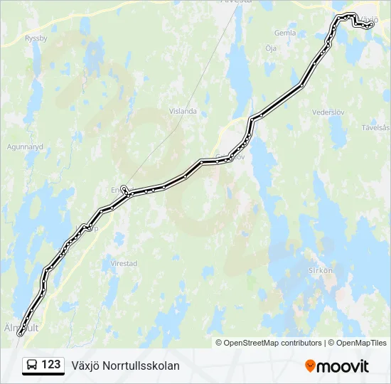 123 Bus Line Map