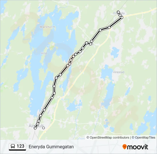 123 Bus Line Map