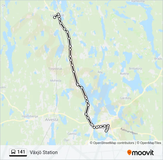 141 Bus Line Map