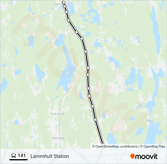 141 Bus Line Map