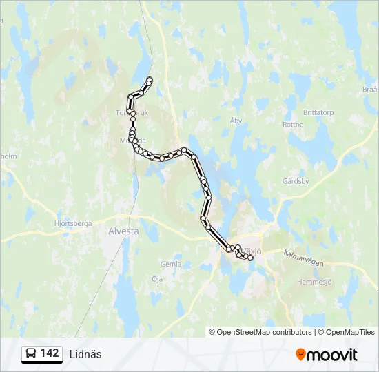 142 Bus Line Map