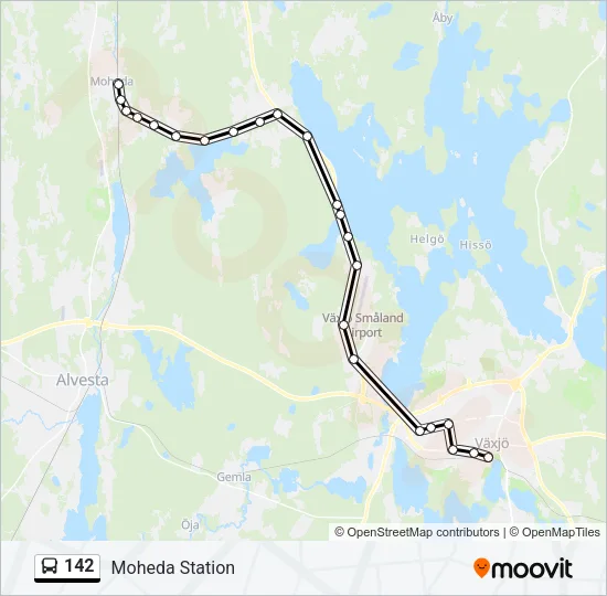 142 Bus Line Map