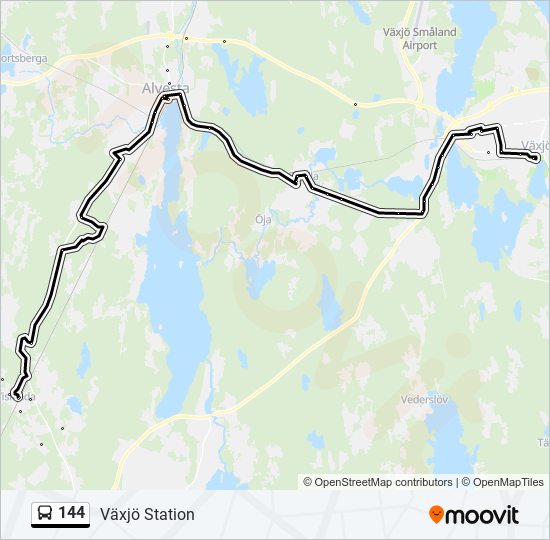 144 bus Line Map