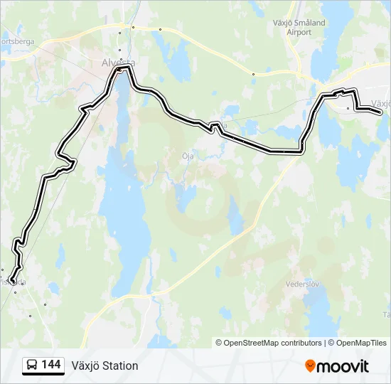 144 Bus Line Map