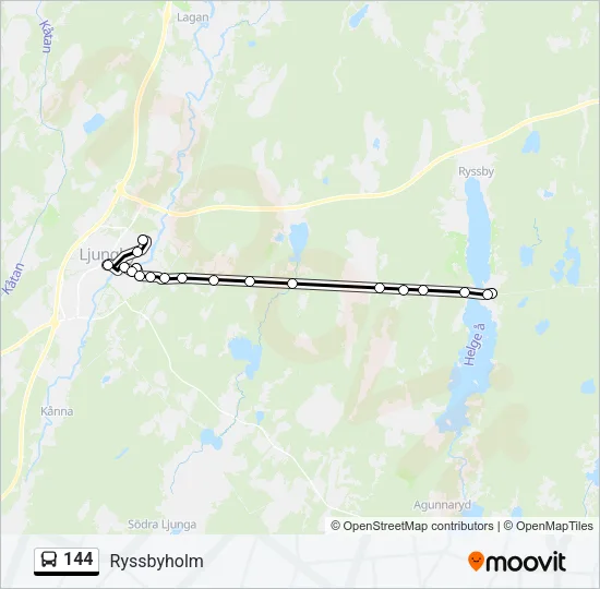 144 Bus Line Map