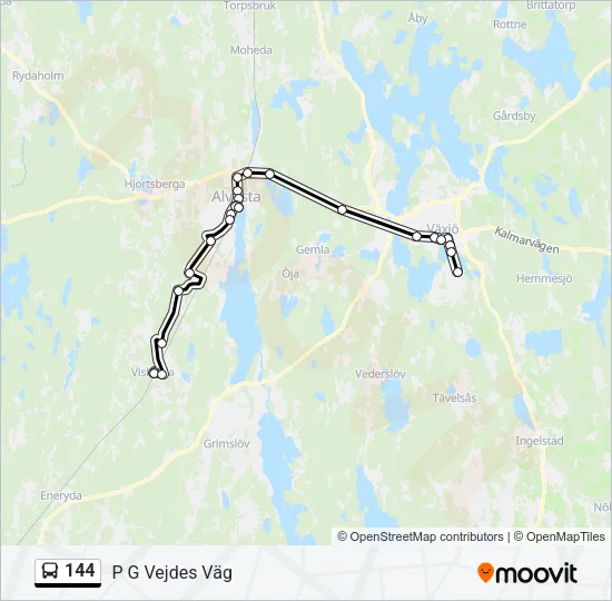 144 Bus Line Map