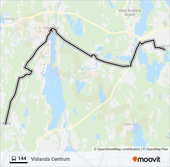 144 bus Line Map