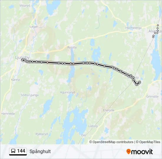 144 Bus Line Map