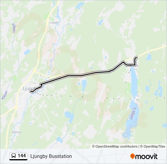 144 bus Line Map