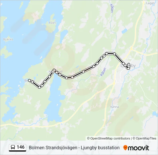146 Bus Line Map