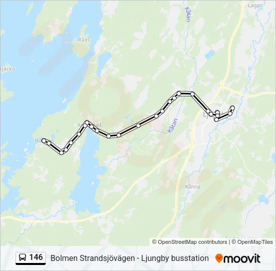 146 Bus Line Map