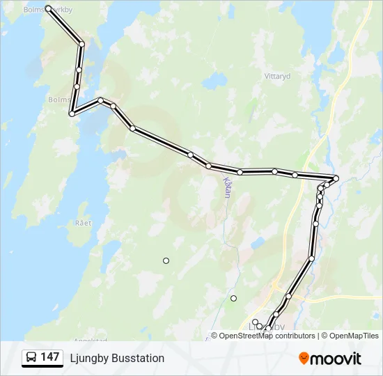 147 Bus Line Map