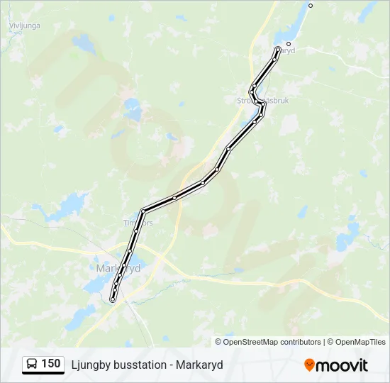 150 Bus Line Map