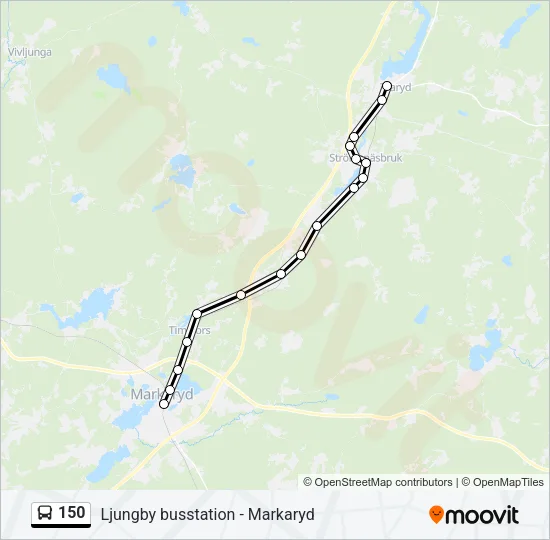 150 Bus Line Map