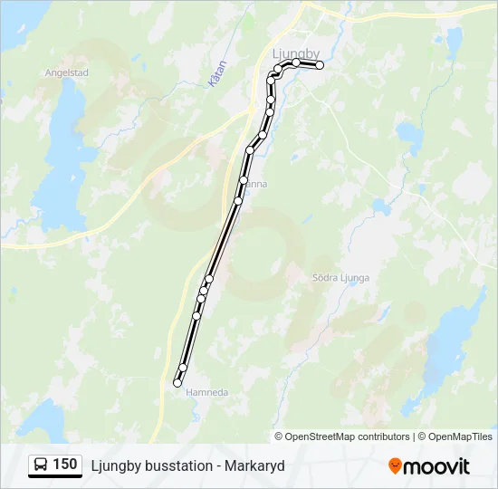 150 Bus Line Map
