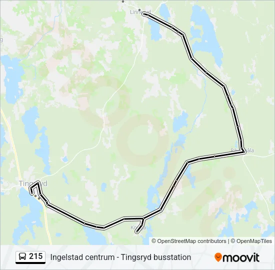 215 Bus Line Map