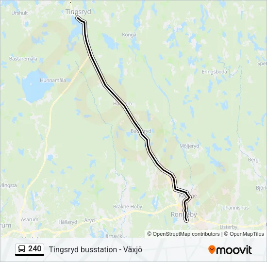 240 Bus Line Map
