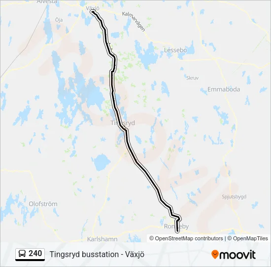 240 Bus Line Map