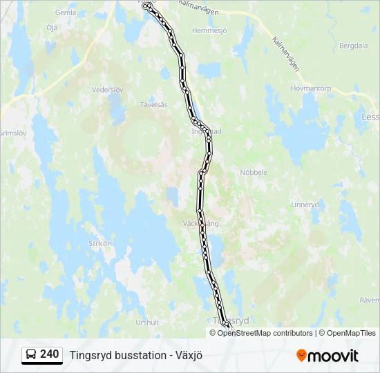 240 Bus Line Map