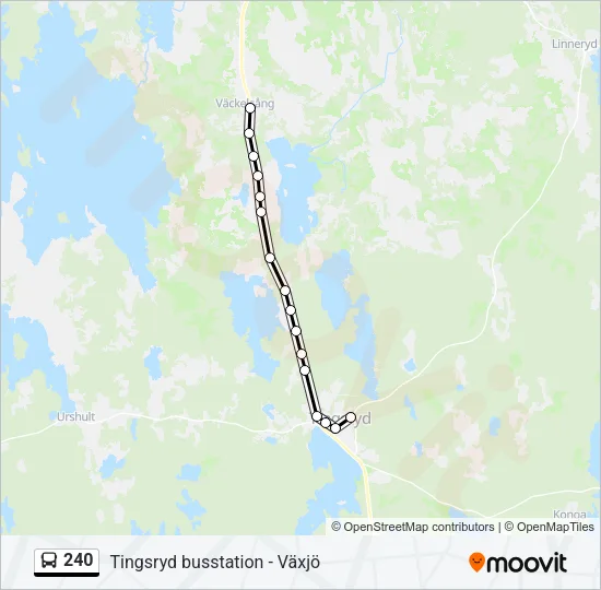 240 Bus Line Map