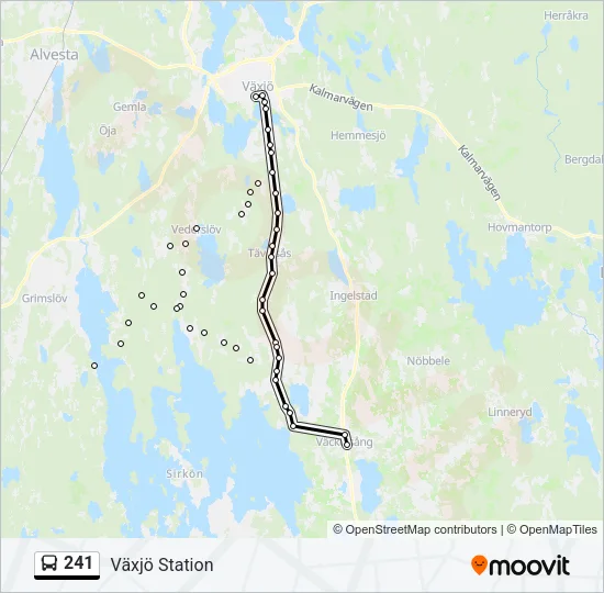 241 Bus Line Map
