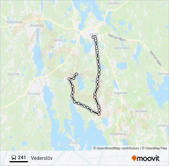 241 Bus Line Map