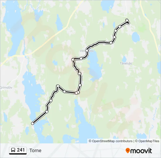 241 Bus Line Map