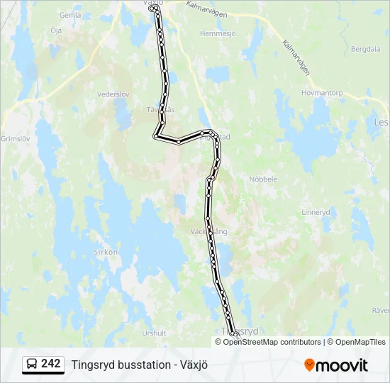 242 Bus Line Map