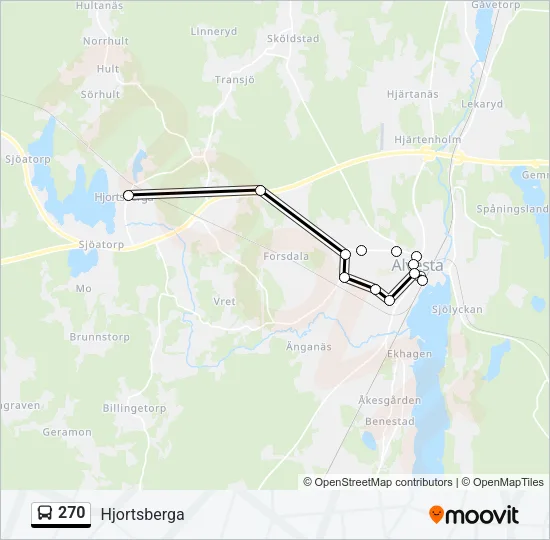 270 Bus Line Map