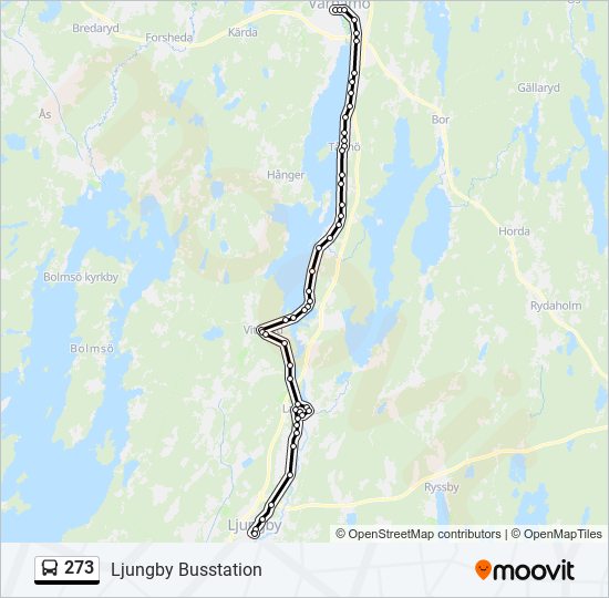 273 bus Line Map