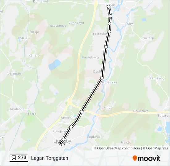 273 Bus Line Map