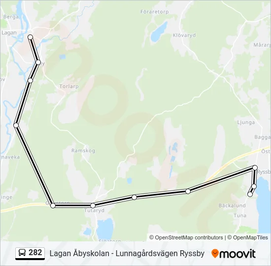 282 Bus Line Map