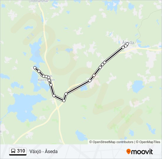 310 bus Line Map