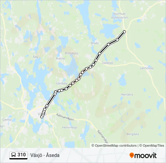 310 Bus Line Map