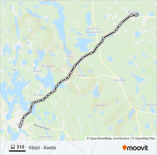 310 bus Line Map