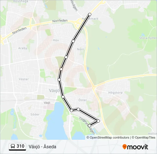 310 Bus Line Map