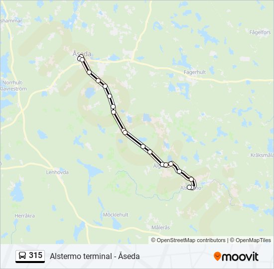 315 Route: Schedules, Stops & Maps - Alstermo Terminal (Updated)
