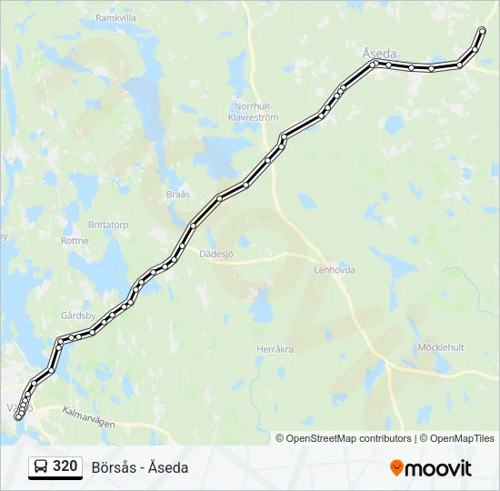 320 Bus Line Map
