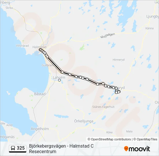 325 Bus Line Map
