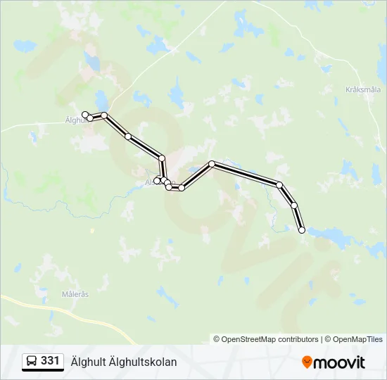 331 Bus Line Map