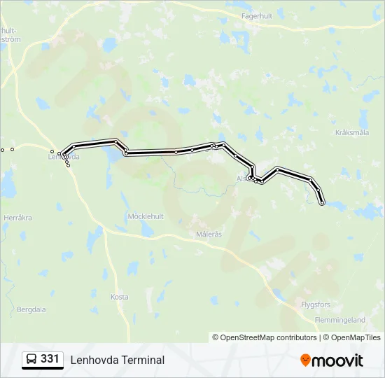 331 Bus Line Map