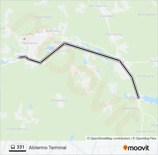 331 Bus Line Map