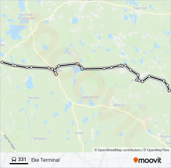 331 Bus Line Map