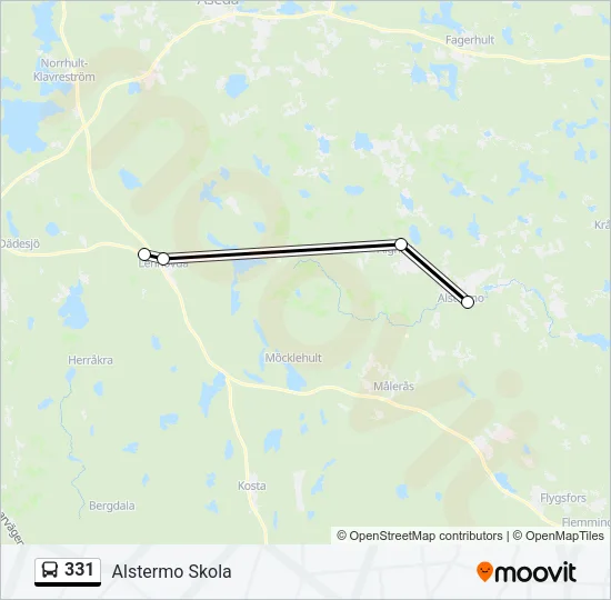 331 Bus Line Map